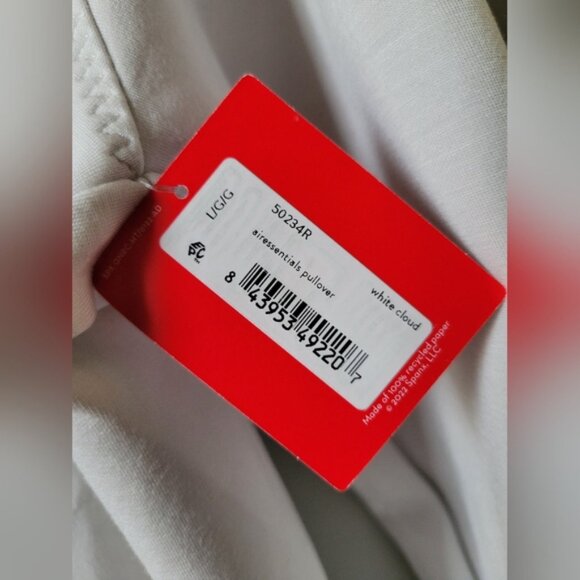 NWT SPANX Air Essentials Cowl Neck Pullover White Cloud Size Large - Picture 4 of 11